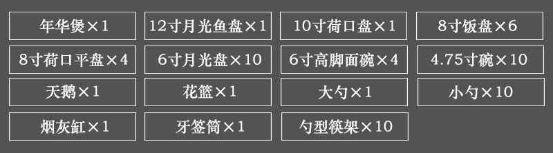 景德鎮骨瓷餐具套裝（62頭豆蔻年華）(圖2)