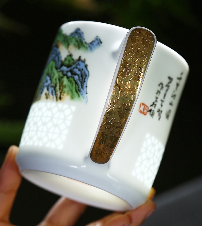 景德鎮高檔陶瓷茶杯商務禮品