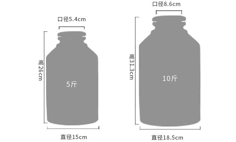 景德鎮黑色1至10斤創意酒壇（銀票款）