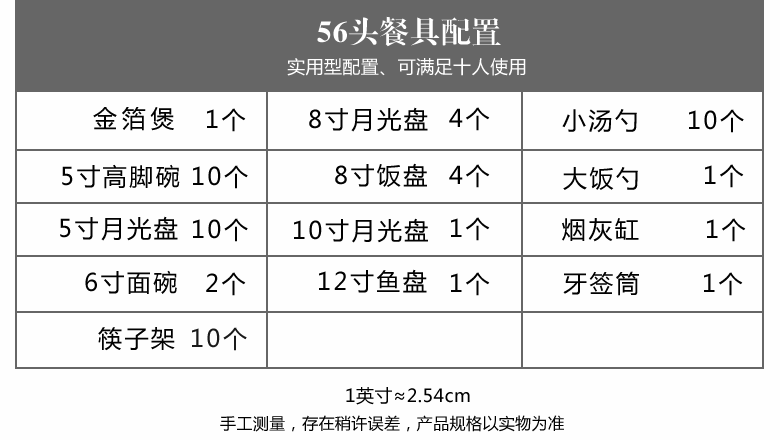 高檔歐式骨質瓷餐具套裝（鳥語花香）